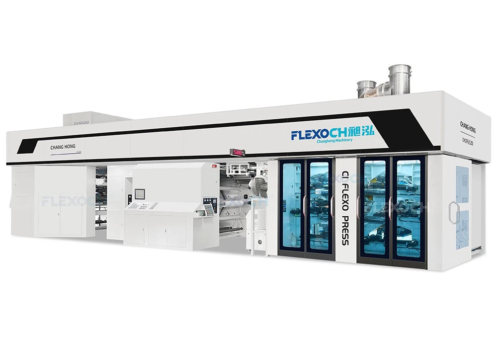 Gearless Flexographic Printing Machine 6 Color Gearless Flexographic Printing Machine 6 Color